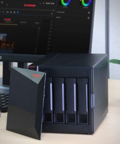 Asustor AS5304T - 4 Bay NAS, Intel Celeron Quad-Core, 2 2.5GbE Ports, 4GB RAM DDR4, Gaming Network Attached Storage, Personal Private Cloud (Diskless) 14 71tbFZTNTmL