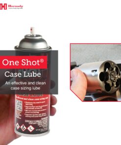 Hornady One Shot Case Lube with DynaGlide Plus, 5 oz - A Clean, Non-Sticky, & Easy to Use Aerosol Spray Lubricant Dry Film with No Petroleum Wax to Contaminate Powder or Primers -Quick Dry Lube Spray 12 71tbq7UF2nL