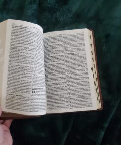 KJV Holy Bible, Standard Size, Burgundy Faux Leather w/Thumb Index and Ribbon Marker, Red Letter, King James Version 41 71tbrFyQrL