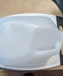 The Original Gorilla Grip Oversized 100% BPA Free Reversible Durable Kitchen Cutting Board Set of 3, Dishwasher Safe, Nonslip Handle Border Plastic Boards, Juice Grooves, Chopping Food, Cooking, Black Large (Pack of 3) Black/White 34 71tc15IJwJL