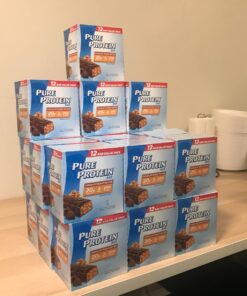 Pure Protein Bars, High Protein, Nutritious Snacks to Support Energy, Low Sugar, Gluten Free, Chocolate Peanut Butter, 1.76oz, 12 Count (Packaging May Vary) 33 71tcCH35brL