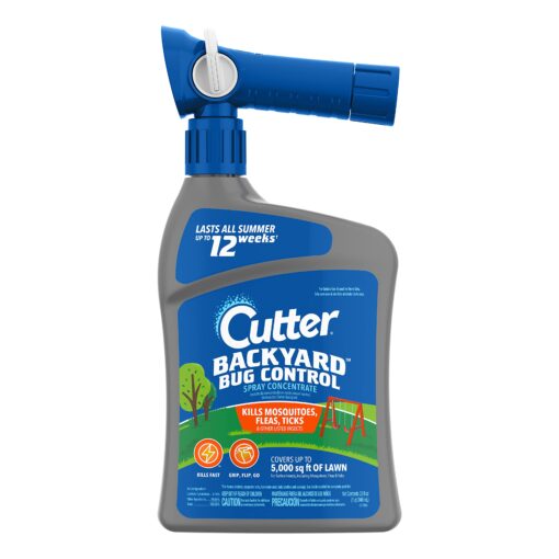 Cutter Backyard Bug Control Spray Concentrate, Mosquito Repellent, Kills Mosquitoes, Fleas & Listed Ants, 32 fl Ounce 1 Pack