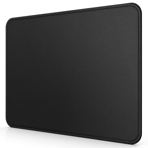 UtechSmart Computer Mouse Pad with Stitched Edges, Washable Mouse Mat with Superior Micro-Weave Cloth, Gaming Mouse Pad for Office & Home, Non-Slip Rubber Base, Black Medium(11''×8.2") Black Stealth