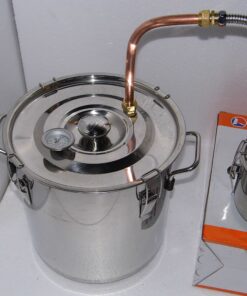 Alternative view of OLizee® 5 Gal Stainless Steel Water Alcohol Distiller Copper Tube 18L Still Spirits Boiler Home Brewing Kit with Thumper Keg