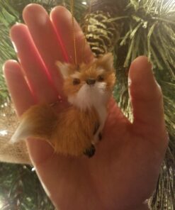 Kurt Adler Plush Animal Ornaments (2" to 4" Deer, Fox, Raccoon, and Squirrel) 2" to 4" Deer, Fox, Raccoon, and Squirrel 21 71tdI3TguL