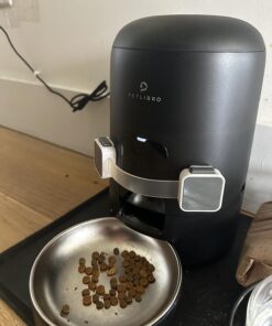 PETLIBRO Automatic Cat Feeder, Automatic Cat Food Dispenser Battery-Operated with 180-Day Battery Life, AIR Pet Feeder for Cat & Dog, Timed Cat Feeder Program 1-6 Meals Control, 2L Auto Cat Feeder Black Basic 32 71tdgnI30aL