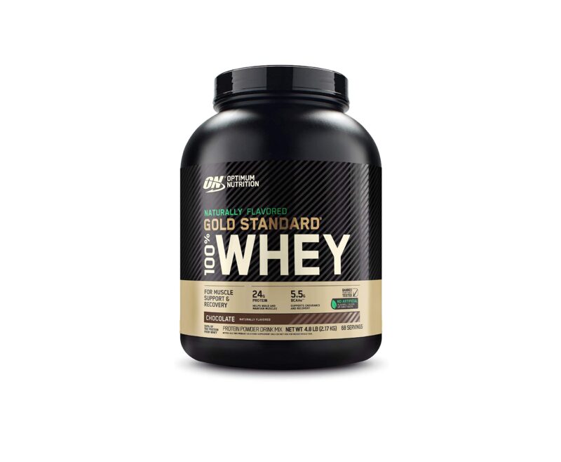 Catalog 8 Optimum Nutrition Gold Standard 100 Whey Protein Powder Packaging May Vary, Naturally Flavored Chocolate, Chocolate, 76.8 Ounce 4.8 Pound (Pack of 1)