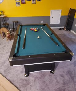Triumph Sports Phoenix 7’ Billiard Table with Table Tennis Conversion Top for a Game of Pool or an Action-Packed Table Tennis Game 65 71teJWNXW3L