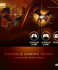 AOC C27G2Z 27" Curved Frameless Ultra-Fast Gaming Monitor, FHD 1080p, 0.5ms 240Hz, FreeSync, HDMI/DP/VGA, Height Adjustable, 3-Year Zero Dead Pixel Guarantee, Black, Xbox PS5 Switch 240Hz Low Latency 27" FHD Curved Screen 27 71tetJVngUL