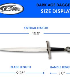 Szco Supplies Medieval Dark Age Dagger black, 15.5 inches 6 71tf 0PomJS