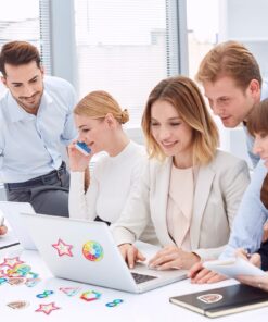 36 Pcs Calm Stickers Sensory Strips, Anxiety Sensory Stickers Textured Tactile Rough Calm Stickers Adhesives Anxiety Fidget Relief Calming Stickers for Desk, Phone Adults Teens Anxiet Polygon Style 13 71tfIA5LjsL