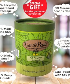 EarthPods Organic Indoor Plant Fertilizer Spikes – All Purpose House Plant Food Sticks (100 Concentrated Capsules) – Potted Plants – Best Gardening Gifts for Women – Made in USA Indoor Plant Food Fertilizer 45 71tfMk2v9QL 1