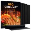 AOOCAN Grill Mat - Set of 5 Heavy Duty Grill Mats Non Stick, BBQ Outdoor Grill & Baking Mats - Reusable, Easy to Clean Barbecue Grilling Accessories - Work on Gas Charcoal Electric - Extended Warranty 5pcs black grill mats 21 71tfmXPFP9L