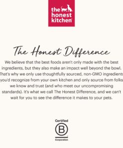 The Honest Kitchen Human Grade Dehydrated Grain Free Dog Food – Complete Meal or Dog Food Topper – Chicken 10 lb (makes 40 lbs) 10 Pound (Pack of 1) 34 71tfqYof0gL