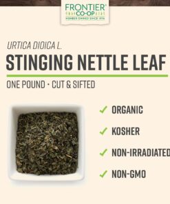 Frontier Co-op Organic Cut & Sifted Stinging Nettle Leaf 1lb 1 Pound (Pack of 1) 9 71tgE0m7EzL