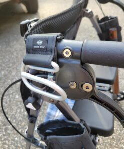 Think King Jumbo Swirly Hook for Strollers/Walkers, Brushed Aluminum/Black 22 71thpIQwoAL