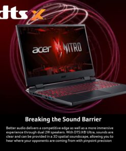 Acer Nitro 5 AN515-58-57Y8 Gaming Laptop | Intel Core i5-12500H | NVIDIA GeForce RTX 3050 Ti Laptop GPU | 15.6" FHD 144Hz IPS Display | 16GB DDR4 | 512GB Gen 4 SSD | Killer Wi-Fi 6 | Backlit Keyboard i5-12500H / RTX3050Ti 51 71tiPfFyToL 1