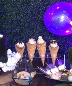 Winco Acrylic 4-Hole Ice Cream Cone Stand,Clear,Medium 1 12 71tihyIos7L