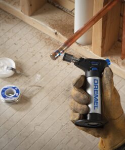 Dremel 2200-01 Versa Flame Multi-Function Butane Torch Perfect for Wood Burning, Leather Crafting, Stencil Cutting, Cordless Soldering, Hot-Knife Cutting of Foam, Plastics and Rope 26 71tiwuY0bL