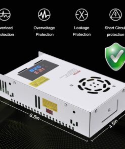 IMAYCC Adjustable Power Supply with LED Display - 110V AC to 24V DC Converter 480W 20A 480W 24V 18 71tjekMftjL