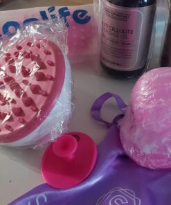 Anti Cellulite Vacuum 2 Cups Set Medical Silicone with Cellulite Massager Remover and Exfoliating Facial Brush for Perfect Body 30 71tk6N9maqL