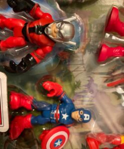 Marvel Playskool Heroes Super Hero Adventures Captain America Super Jungle Squad Toy Action Figure 21 71tkMAN zCL