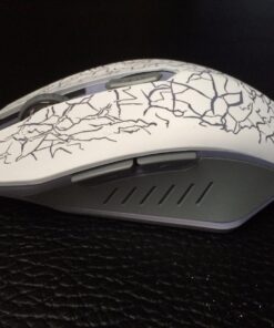 VersionTECH. Wired Gaming Mouse, Computer Mouse Ergonomic Mice with 7 LED Lights RGB Backlit, 6 Programmable Buttons, 4 Adjustable DPI for Laptop PC Gamer Desktop Chromebook Mac Games-White white 39 71tlXheeaFL