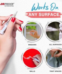 Slobproof Refillable Paint Brush Pens 2 in 1 Pack. Convenient Touch-Up with Easy To Use Syringes, Fillable Solution for Precision and Ease in Paint Touch-Ups. Ideal for Home, Wood 2 Count (Pack of 1) 20 71tmInZ7pVL