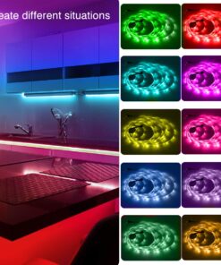phopollo 65.6FT Led Lights for Bedroom, 5050 Color Changing Led Strip Lights with 44-Key Remote and 12v Power Supply, Led Lights Strip for Home Decoration. 22 71tmMv0nBNL
