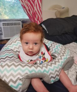 The Original Hugaboo Infant Sitting Chair - Blue Chevron , 3-10 Month | Blue Chevron 16 71tn9tVzaPL