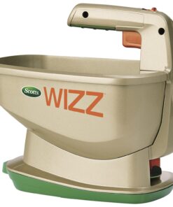 Scotts Wizz Spreader for Grass Seed, Fertilizer, Salt and Ice Melt, Handheld Spreader Holds up to 2,500 sq. ft. of Product 1 Pack 33 71tno6swkZL 1