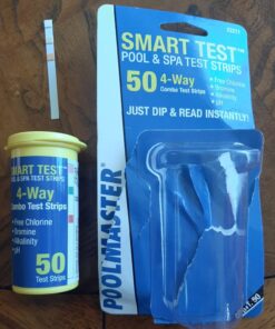 Poolmaster 22211 Smart Test 4-Way Pool and Spa Test Strips - 50ct 4 Way Test Strips 1 Pack 30 71tnpUgD lL