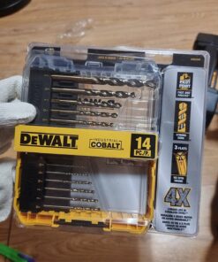 DEWALT Cobalt Alloy Steel Drill Bit Set with Pilot Point, 14-Piece (DWA1240) 14 71to62t0IwL