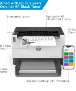 HP Laserjet-Tank 2504dw Wireless Black & White Monochrome Printer Prefilled with Up to 2 Years of Original HP-Toner (2R7F4A) New version 19 71toXAhn58L