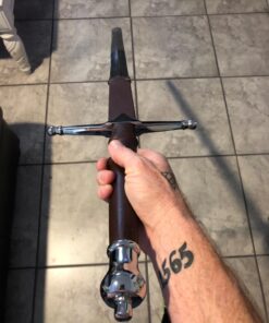 Whetstone Cutlery William Wallace Medieval Sword with Sheath, Silver, 8.75''x 41.625'' x 2.25'' 49 71touWCvZ8L