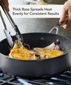 KitchenAid Hard-Anodized Induction 11-piece Nonstick Cookware Set, Black (80120) 9 71tpGFsIxtL