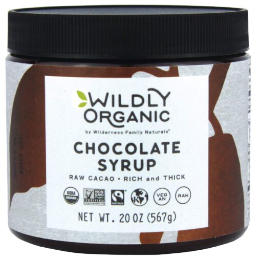 Wildly Organic Chocolate Syrup - Certified Organic Vegan Fair Trade Non-GMO Kosher - 2 Ingredient - 20 Oz. 1.25 Pound (Pack of 1)