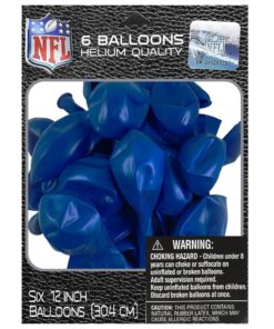Alternative view of Dallas Cowboys Navy Blue Latex Balloons - 12" (6 Pack) - Unique, Durable & Eye-catching - Perfect For Game Day Parties & Decorations