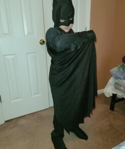 Batman Dark Knight Rises Child's Deluxe Muscle Chest Batman Costume with Mask/Headpiece and Cape - Large 19 71tq178Xr4L