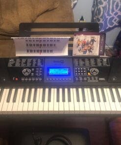 RockJam 61 Key Keyboard Piano With LCD Display Kit, Stand, Bench, Headphones, Simply App & Keynote Stickers Keyboard Piano Kit 43 71tq2WVd4L