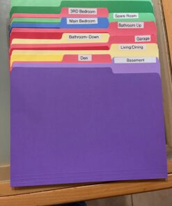 Colored File Folders - Colored Folders - Colored File Folders Letter Size - File Folders - File Folders Letter Size - Color File Folders - Color Folders - (30 Pack, 8.5 x 11", 1/3 Cut Tabs, 5 Colors) 30 Pack 32 71tqFz8Uh2L