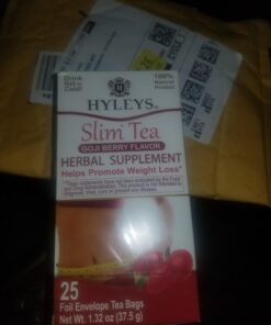 Hyleys Slim Tea Goji Berry Flavor - Weight Loss Herbal Supplement Cleanse and Detox - 25 Tea Bags (1 Pack) 25 Count (Pack of 1) 36 71tqPoYsEsL