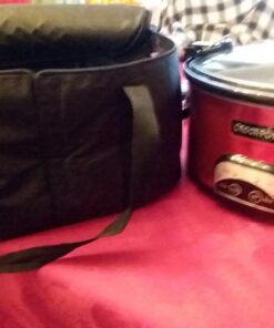 Hamilton Beach Portable Slow Cooker Travel Bag, Insulated Carrier Case for 4, 5, 6, 7 & 8 Quart Crock, Internal Mesh Net Holds Pot in Place, Compatible with Other Brands, Black (33002) 56 71tqi QrBvL