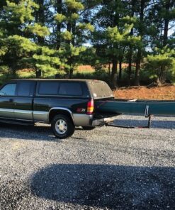 ECOTRIC Truck Bed Extender Pickup Truck Bed Hitch Mount Extension Rack SUV Lumber Ladder Canoe Boat Kayak Long Pipes w/Flag 750lbs Capacity 43 71tqkYU0QdL