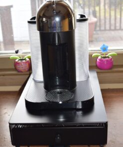 Nifty Vertuoline Rolling Coffee Pod Drawer – Satin Black Finish, 40 Pod Capsule Holder, Compact Under Coffee Pot Storage, Office or Home Kitchen Counter Organizer Satin Black Finish | 40 Pod Capsule Holder 45 71trusm2 kL