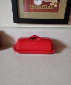 Chantal Large Butter Dish, True Red Full Size Butter 40 71tsq9mluGL