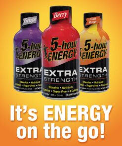 5-hour ENERGY Shot, Extra Strength, Grape, 1.93 Ounce, 12 Count 10 71ttJol3j2L