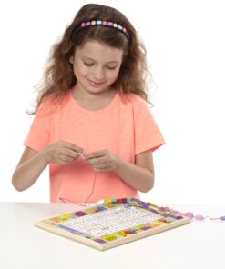 Melissa & Doug Created by Me! Alphabet Beads Deluxe Wooden Stringing Beads, 200+ Beads and 8 Laces for Jewelry-Making 13 71ttVQJBpBL 1