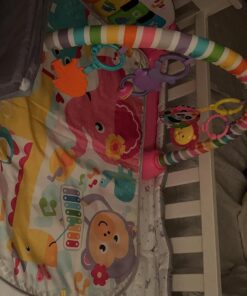Fisher-Price Baby Gift Set Deluxe Kick & Play Piano Gym & Maracas,Playmat & Musical Toy with Smart Stages Learning Content plus 2 Rattles (Amazon Exclusive) Kick N Play Pink + Maracas 25 71tu0Pm1TL