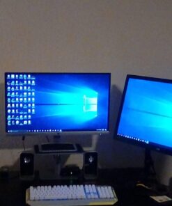 Mount-It! Adjustable Height Laptop Stand for MacBook Pro | Wide Platform Laptop & Monitor Desk Riser | Ergonomic Desk Riser Stand for MacBook and 11-15 Inch Laptops | 24-32 Inch Monitor Stand Riser 21 71tu5fC0b9L 1